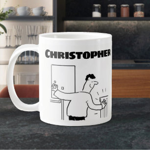 Geschenk für einen Klempner mit hinzugefügtem Name Jumbo-Tasse