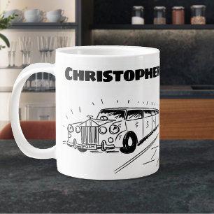 Geschenk für einen Limousine Chauffeur mit Namen Jumbo-Tasse