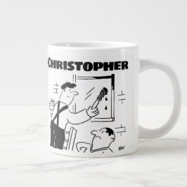 Geschenk für einen Maler und Dekorator mit dem Nam Jumbo-Tasse