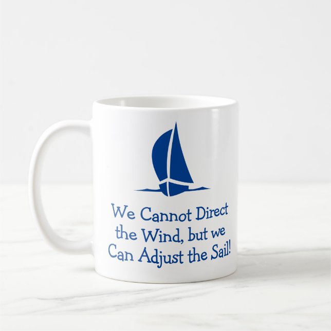 Geschenk für einen Seeleute. Segeln oder Yachting Kaffeetasse (Links)