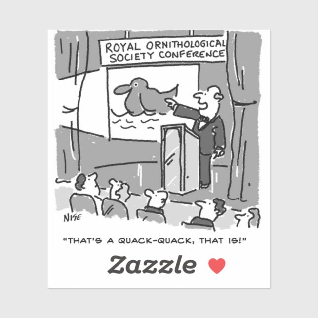 Geschenk für einen Vogelbeobachter oder Vogelbeoba Aufkleber (Blatt)