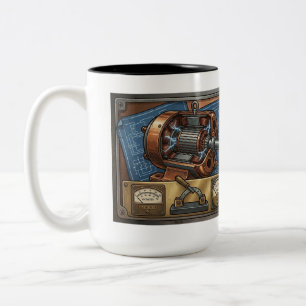 Geschenk für Elektroingenieure Zweifarbige Tasse