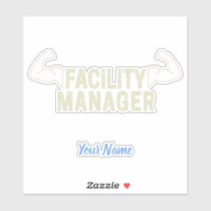 Geschenk für Facility Manager oder Hausmeister und Aufkleber