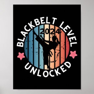 Geschenk für Frauen mit schwarzem Gürtel Poster