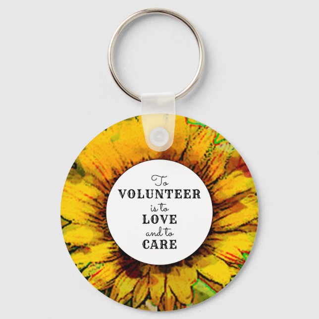 Geschenk für Freiwillige Schlüsselanhänger (Vorderseite)