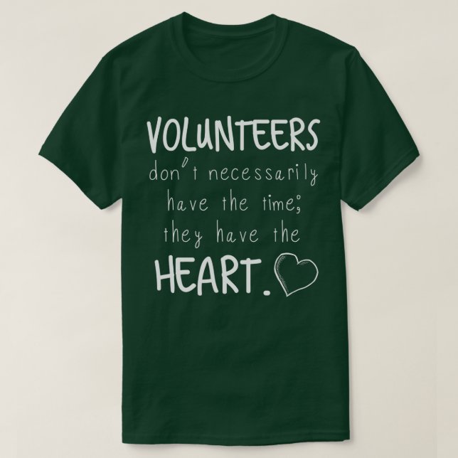 Geschenk für Freiwillige T-Shirt (Design vorne)