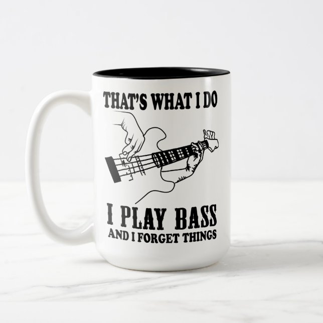 Geschenk für Gitarre Lover, Geschenk für Musik Lov Zweifarbige Tasse (Links)