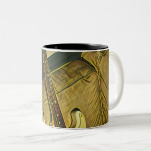 Geschenk für Gitarrist-Gitarrist Zweifarbige Tasse