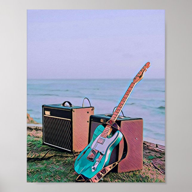 Geschenk für Gitarrist Poster (Vorne)