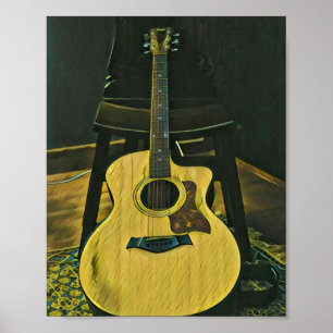 Geschenk für Gitarrist Poster