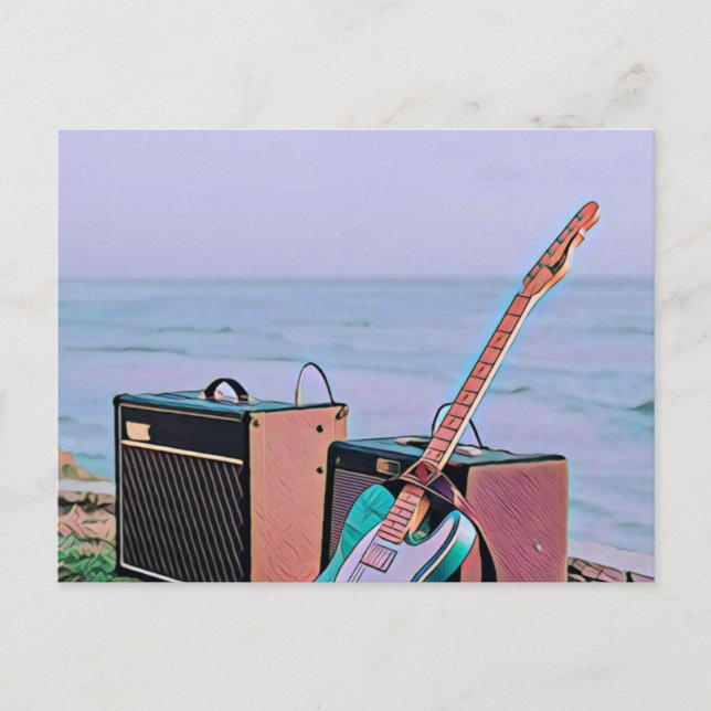 Geschenk für Gitarrist Postkarte (Vorderseite)