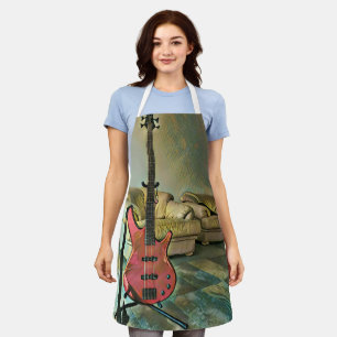 Geschenk für Gitarrist Schürze