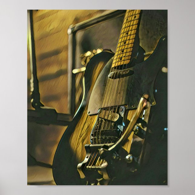 Geschenk für Gitarrist und Freund Poster (Vorne)