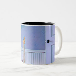 Geschenk für Gitarrist Zweifarbige Tasse