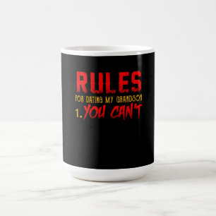 Geschenk für Grandson   Regel für meinen Enkel Ver Kaffeetasse