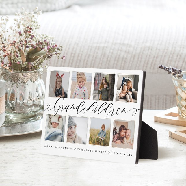 Geschenk für Großeltern Großkinder FotoCollage Fotoplatte (Von Creator hochgeladen)