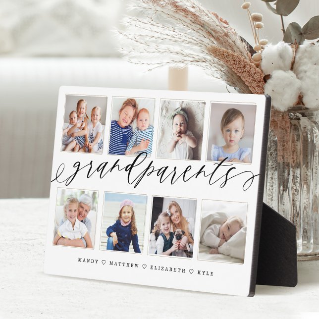 Geschenk für Großeltern Großkinder FotoCollage Fotoplatte (Von Creator hochgeladen)
