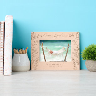 Geschenk für Großeltern zur Geburt eines neuen Bab Geätzte Rahmen