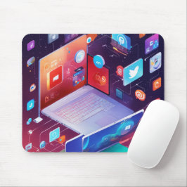 Geschenk für Haroon Modern 3D Foto Grid Mouse Pad Mousepad