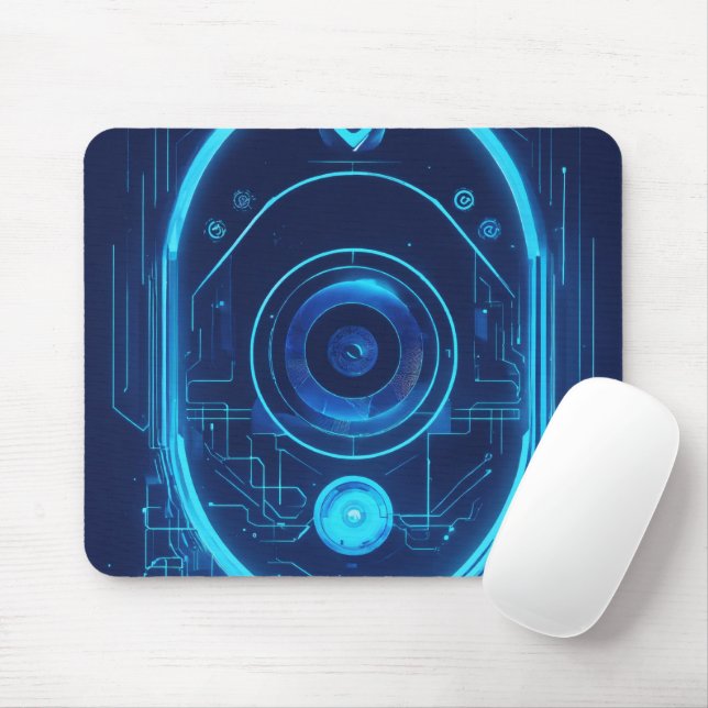 Geschenk für Haroon Modern 3D Foto Grid Mouse Pad Mousepad (Mit Mouse)