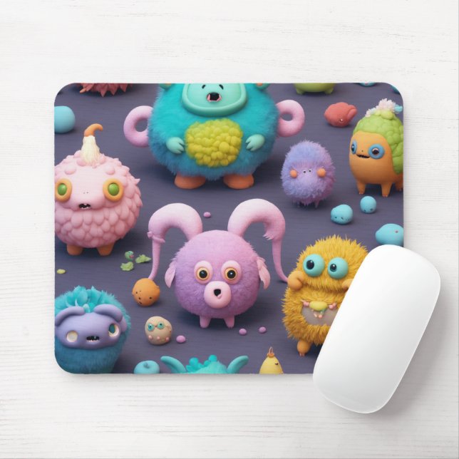 Geschenk für Haroon Modern 3D Foto Grid Mouse Pad Mousepad (Mit Mouse)