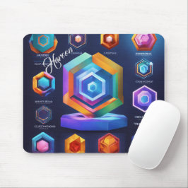 Geschenk für Haroon Modern 3D Foto Grid Mousepad