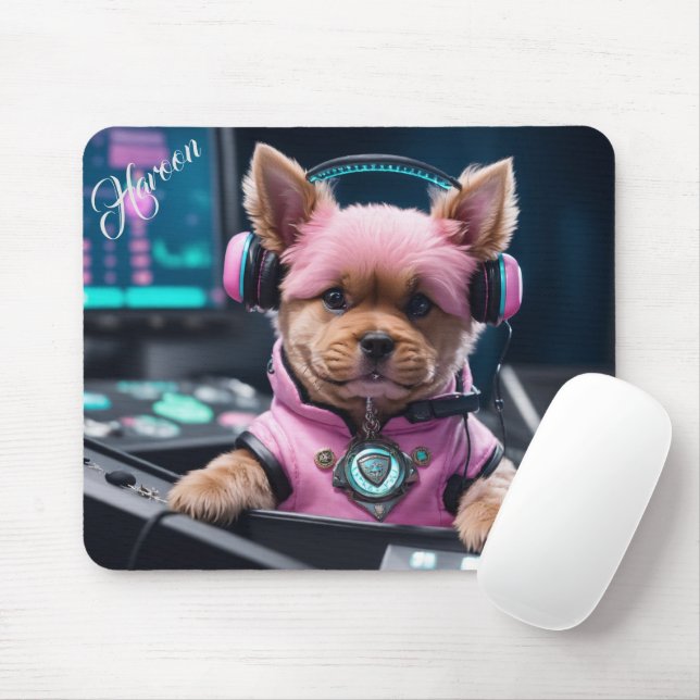 Geschenk für Haroon Modern Pappy Foto Grid Mousepad (Mit Mouse)