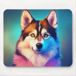 Geschenk für Haroon Modernes Hunde Foto Grid Mouse Mousepad