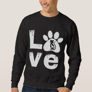 GESCHENK FÜR HAUSTIER-PFOTE UND TIER SWEATSHIRT