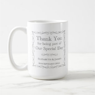 Geschenk für Hochzeitsgäste Kaffeetasse