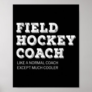 Geschenk für Hockeytrainer Lustige Danksagung  Poster