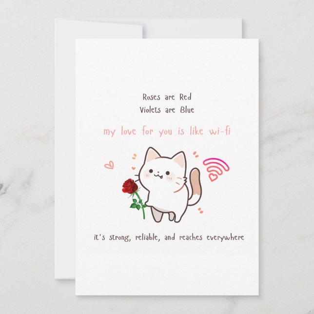 Geschenk für Ihn Geschenk für Ihre lustigen Rose i Einladung (Vorderseite)
