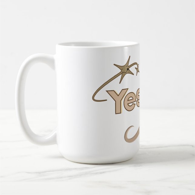 Geschenk für ihn – Ja Schatz Lustiger Ehemann Kaffeetasse (Links)