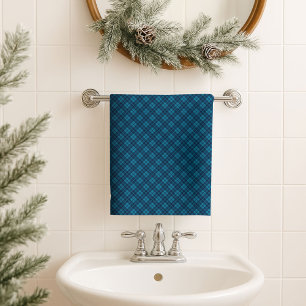 Geschenk für ihn Navy und Blau Kariert Badetuch Ak Badhandtuch Set