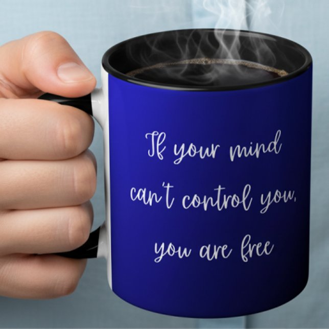 Geschenk für ihn oder sie mit stoischem positiven  tasse (True freedom reminder on a coffee mug)