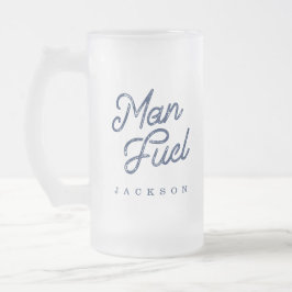 Geschenk für ihn | Stylish Man Fuel Custom Geschen Mattglas Bierglas