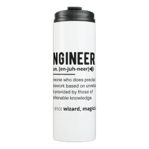 Geschenk für Ingenieurdefinitionen Thermosbecher