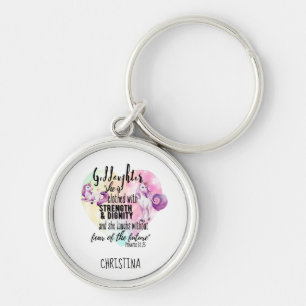 Geschenk für jugendliche Patentochter Rosa Einhorn Schlüsselanhänger