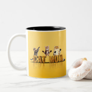 Geschenk für Katzen   Katzenmuttergeschenke   Katz Zweifarbige Tasse