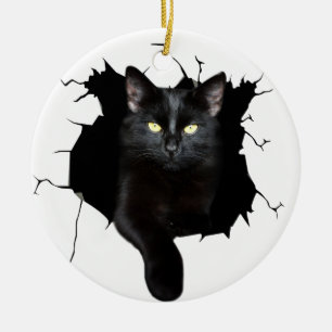 Geschenk für Katzenklumpen Keramik Ornament