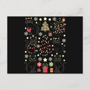 Geschenk für Katzenliebhaber zu Weihnachten für Ka Postkarte