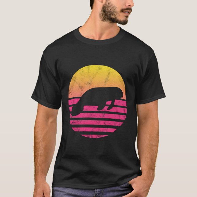 Geschenk für klassische Manatee T-Shirt (Vorderseite)