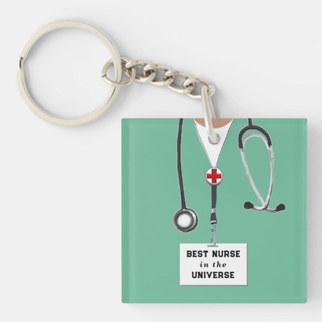 Geschenk für Krankenpflege Schlüsselanhänger (Vorderseite)