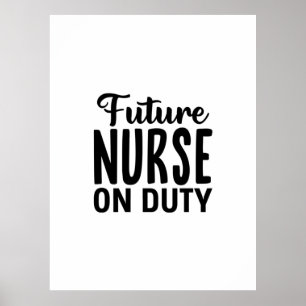Geschenk für Krankenpfleger Zukünftige Pflegekraft Poster