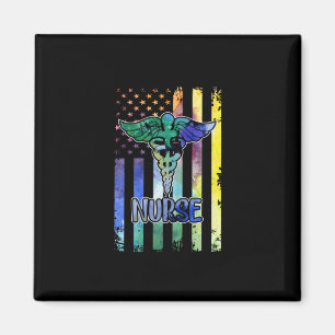 Geschenk für Krankenschwester Amische Flagge Magnet