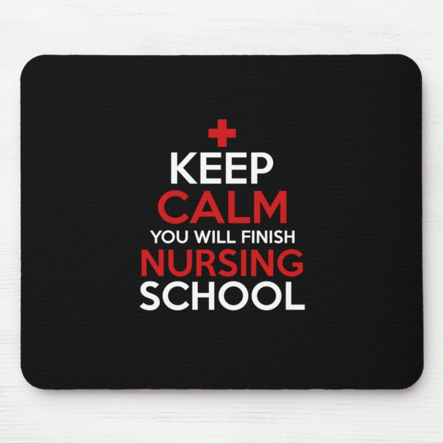 Geschenk für Krankenschwester | Behalt Ruhe Sie we Mousepad (Vorne)