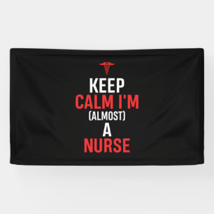 Geschenk für Krankenschwester   Behalten Ruhe Ich  Banner