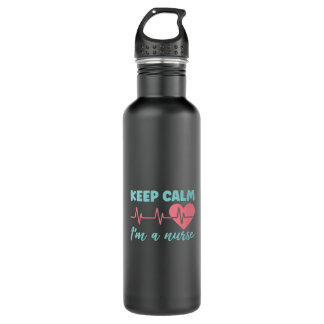Geschenk für Krankenschwester | Behalten Ruhe Ich Edelstahlflasche