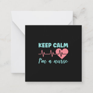 Geschenk für Krankenschwester Behalten Ruhe Ich Mitteilungskarte