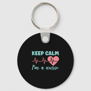 Geschenk für Krankenschwester   Behalten Ruhe Ich  Schlüsselanhänger